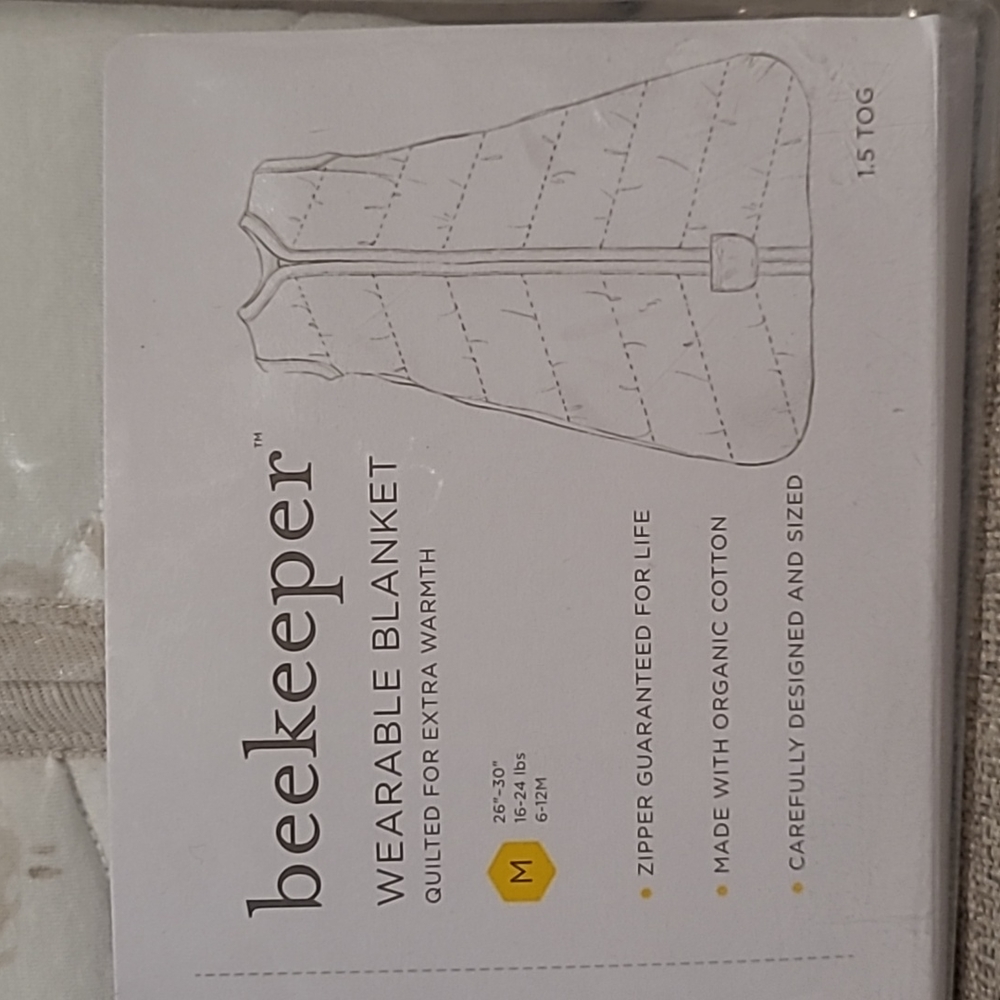 Burt's Bees quilted organic cotton sleep sack